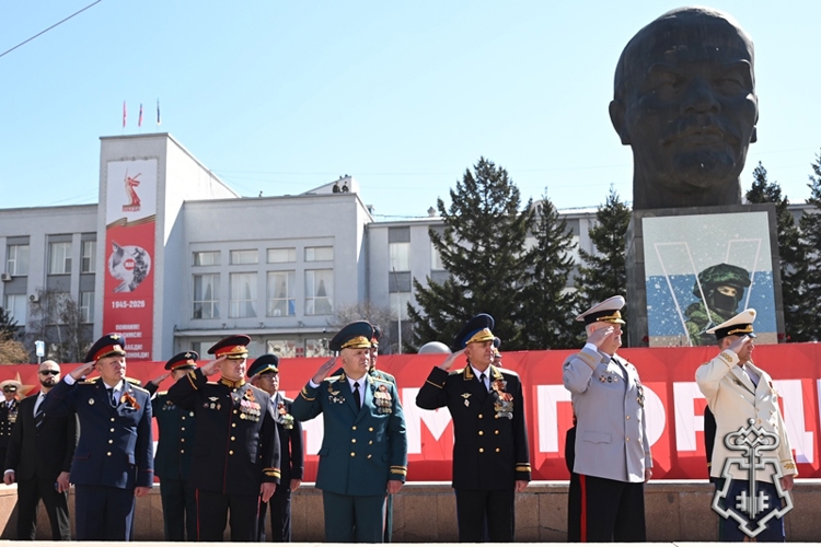 В Бурятии сотрудники вневедомственной охраны приняли участие в Параде Победы