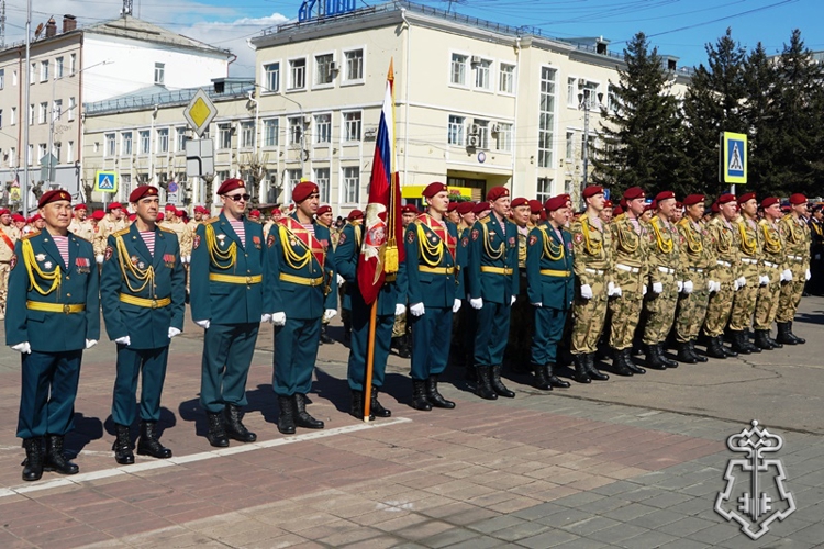 В Бурятии сотрудники вневедомственной охраны приняли участие в Параде Победы