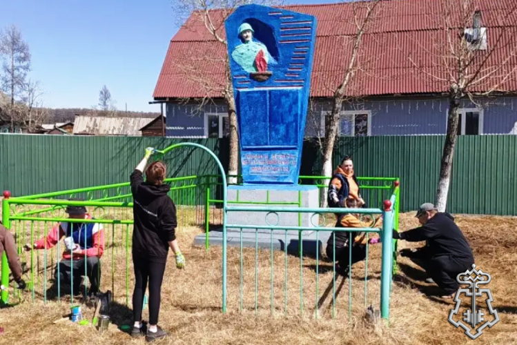 В районах Бурятии сотрудники вневедомственной охраны проводят мероприятия, посвященные Дню Победы