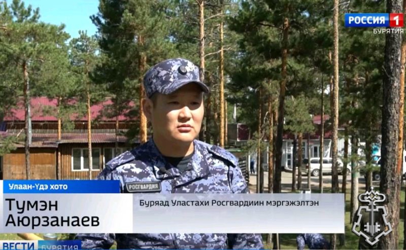 Про закладку новой аллеи в Улан-Удэ, посвященной 10-летию Росгвардии, рассказали на бурятском языке в эфире ГТРК "Бурятия"