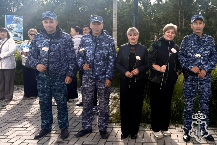 В Бурятии росгвардейцы приняли участие в акции «Свеча памяти»